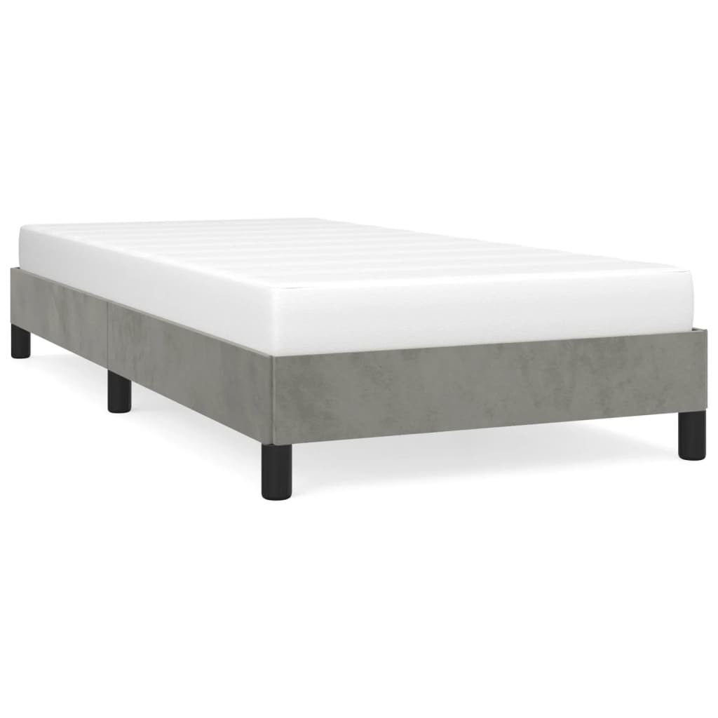 Bed Frame Light Gray 39.4