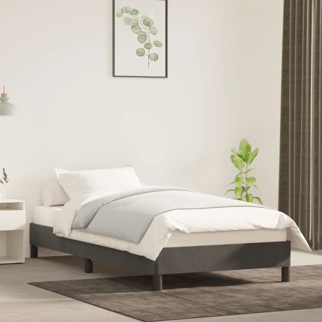 Bed Frame Dark Gray 39.4