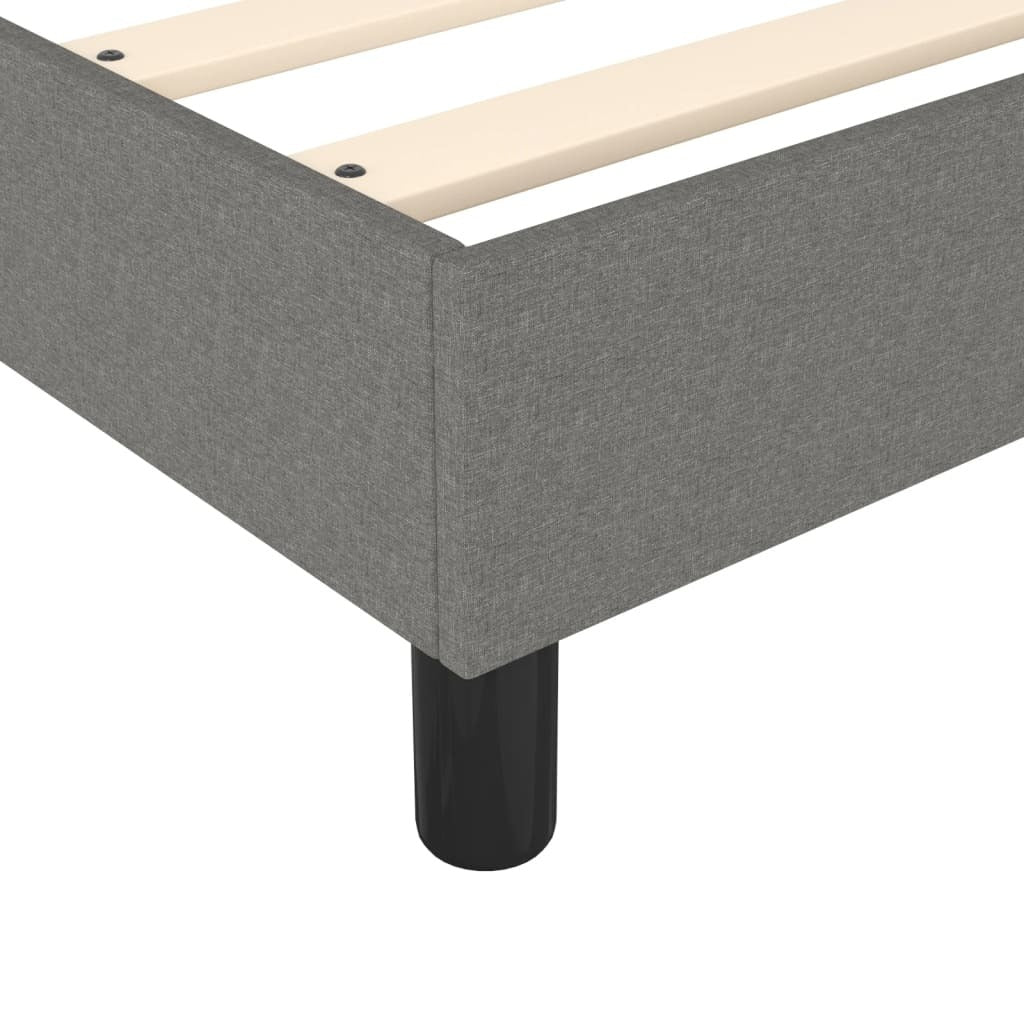 Box Spring Bed Frame Dark Gray 59.8