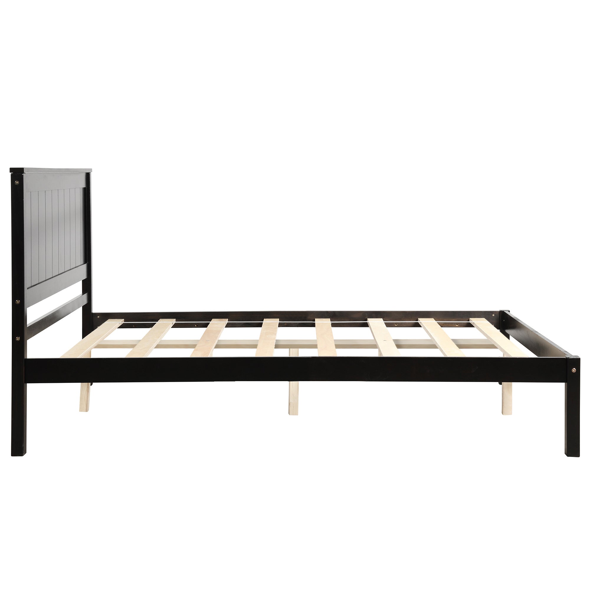 Platform Bed Frame with Headboard , Wood Slat Support , No Box Spring Needed ,Full,Espresso