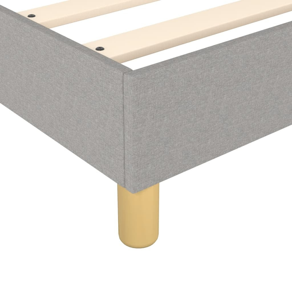 Box Spring Bed Frame Light Gray 59.8