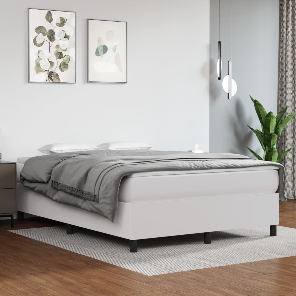 Box Spring Bed Frame White 59.8