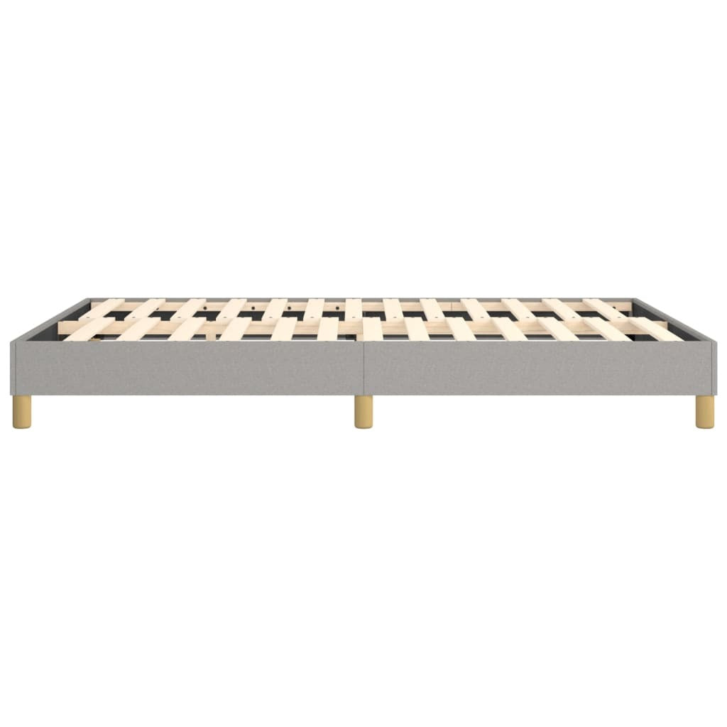 Box Spring Bed Frame Light Gray 59.8