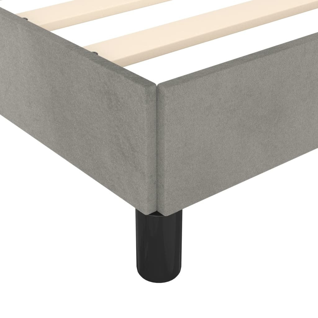 Bed Frame Light Gray 39.4