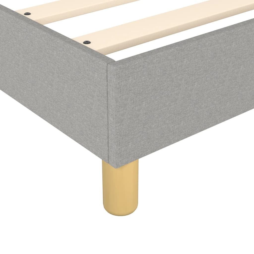 Box Spring Bed Frame Light Gray 39.4